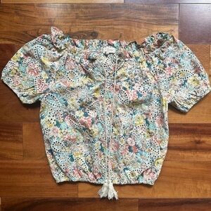 Solitaire Floral Off Shoulder Top